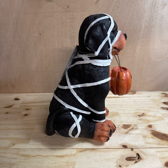 Halloween Martha Stewart Black Dog Mummy Resin Figurine Statue Prop 10" - Picture 3 of 6